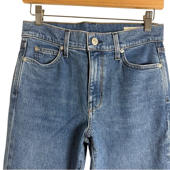 AYR The Hangout Merci Beaucoup High Rise Boot Cut Denim Blue Jeans Size 27S - Picture 4 of 9